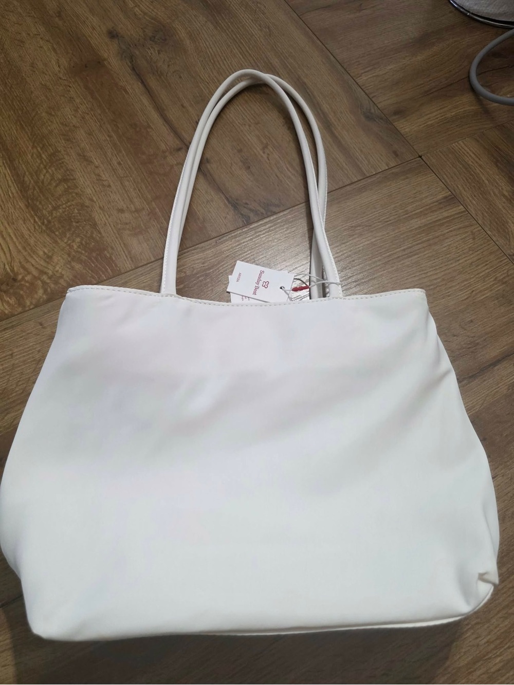 Aritzia Cream Tote Bag with Dual Shoulder Straps